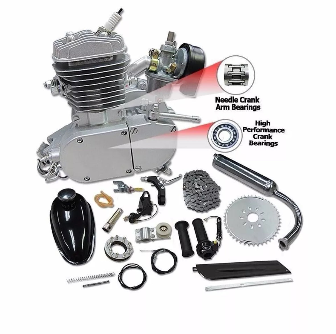 Upgraded 80cc motorised engine kit