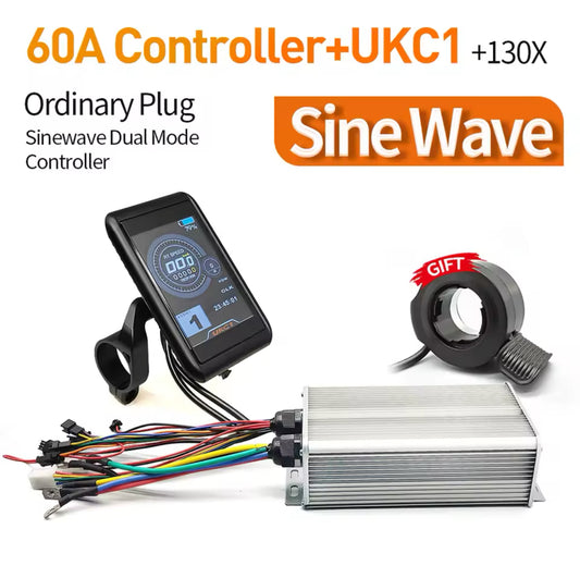 60a/3000w E-bike Controller + UKC-1