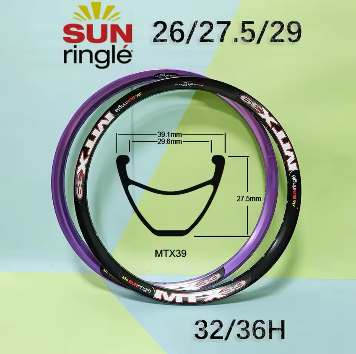 Mtx Sunringlé 39 bike rim