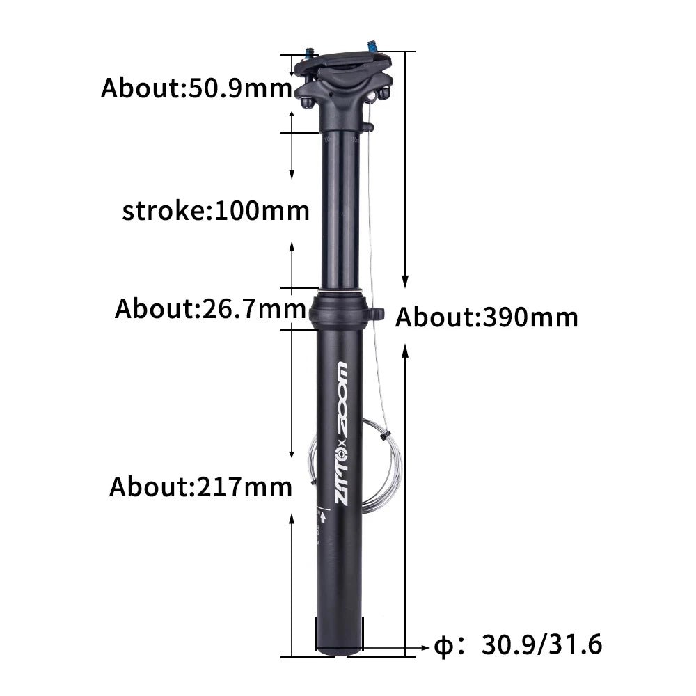 ZTTO Dropper Seatpost with Remote Lever