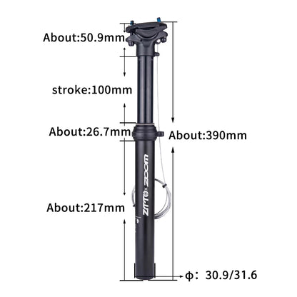 ZTTO Dropper Seatpost with Remote Lever