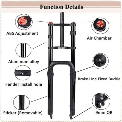 BUCKLOS Air Suspension Fork 20"-26"