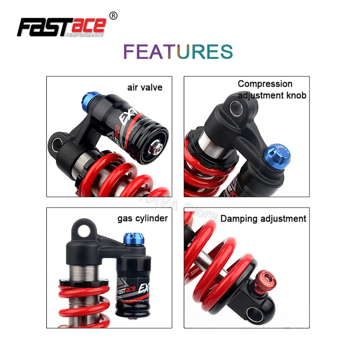 Fastace Rear Suspension (For Bikes, Surrons, Talaria, K5, etc)