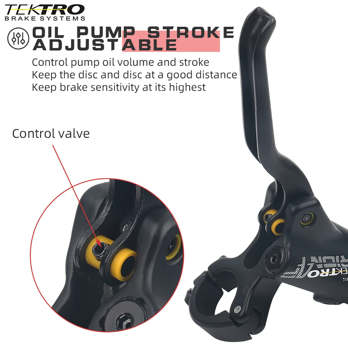 TEKTRO 4 Piston Hydraulic Piston Brakes