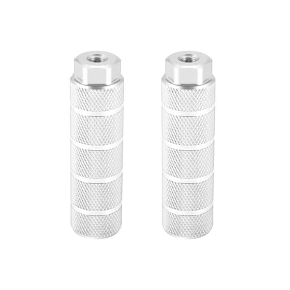 X Autohaux 1 Pair Foot Pegs (White acent)