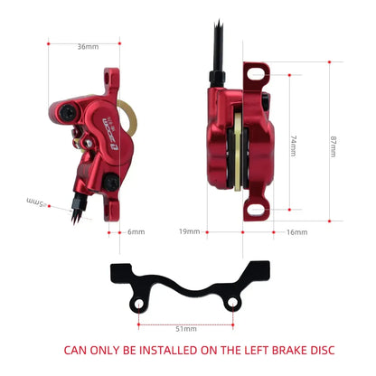 ZOOM 4 Piston Brakes E-bike Rated